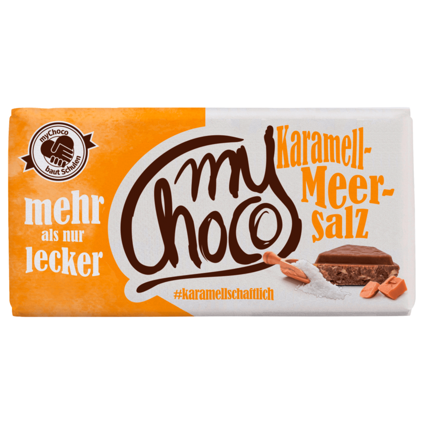 Mychoco Schokolade Karamel-Meersalz 180g